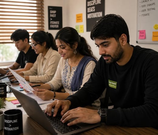 team working