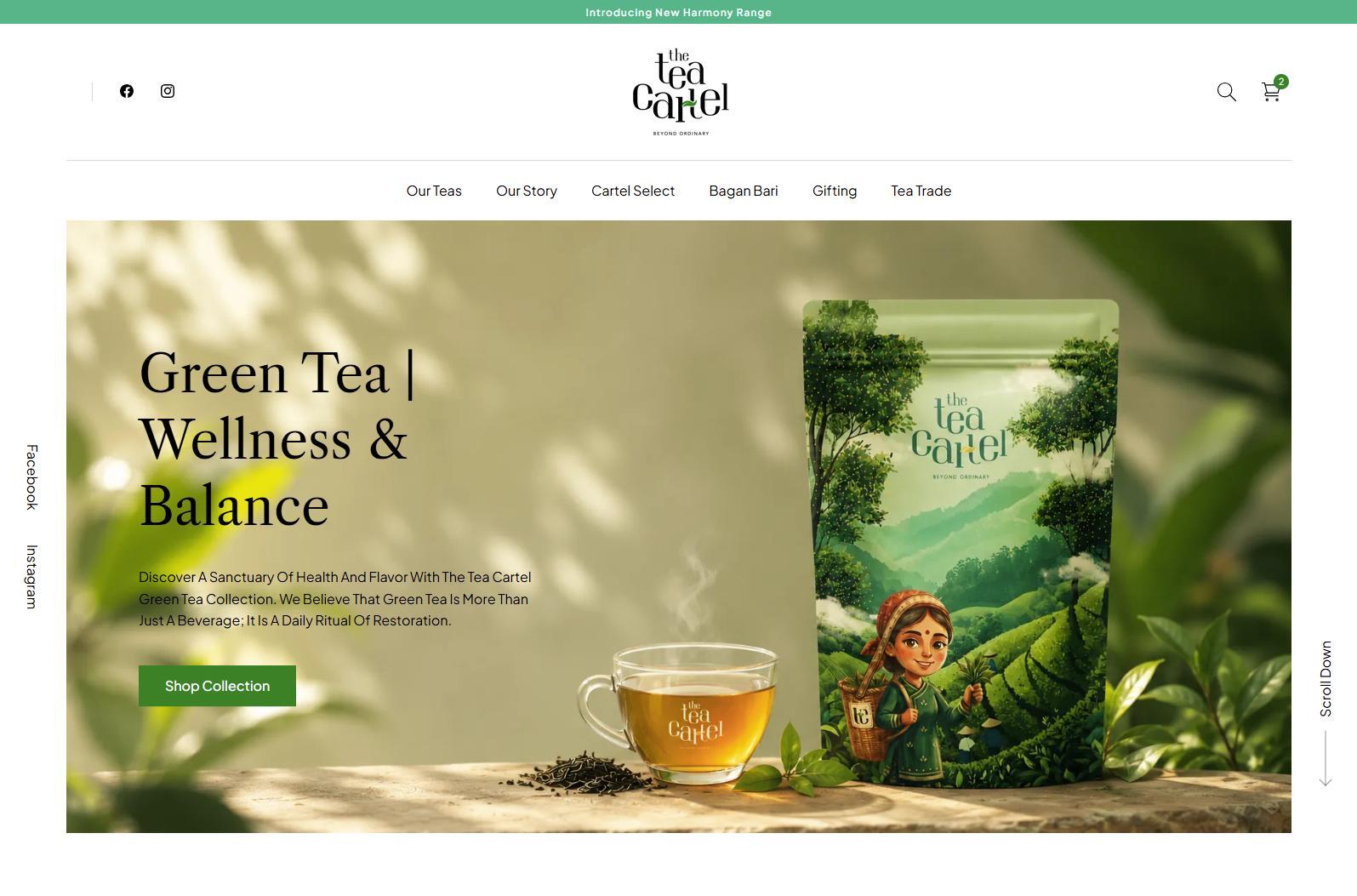 The Tea Cartel Tea Brand Website by Digital Grove